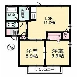 グレース　ホリの物件間取画像